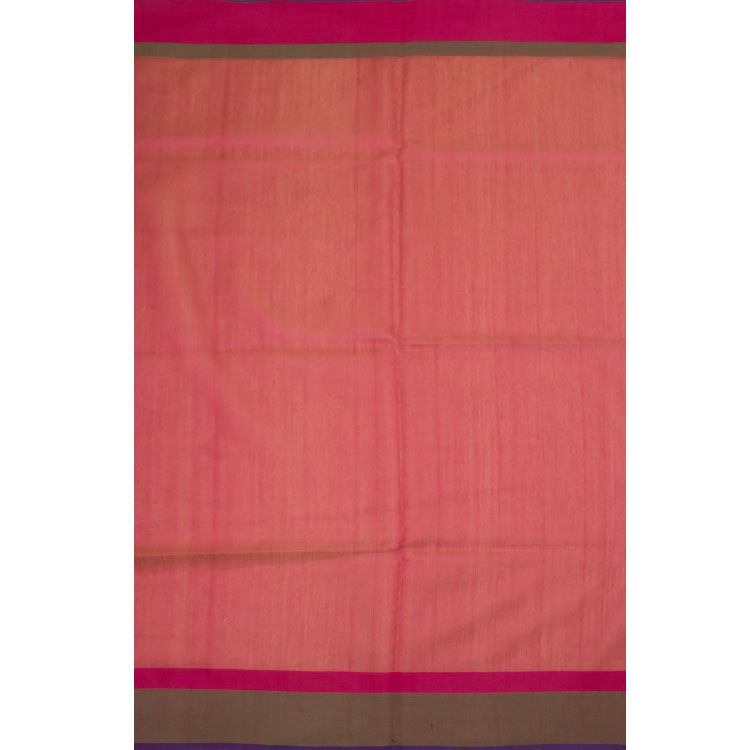 Hand Block Printed Maheshwari Silk Cotton Saree 10039544