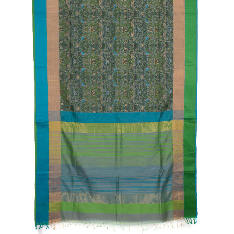 Printed Maheshwari Silk Cotton Saree 10039552