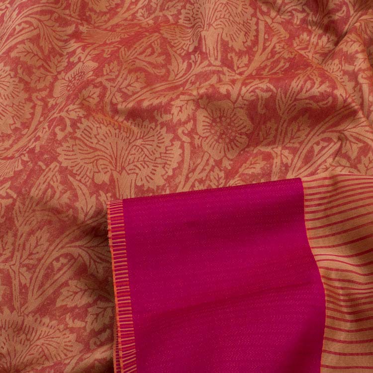 Discharge Printed Maheshwari Silk Cotton Saree 10039555