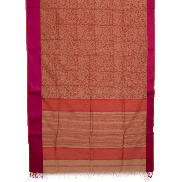 Discharge Printed Maheshwari Silk Cotton Saree 10039555