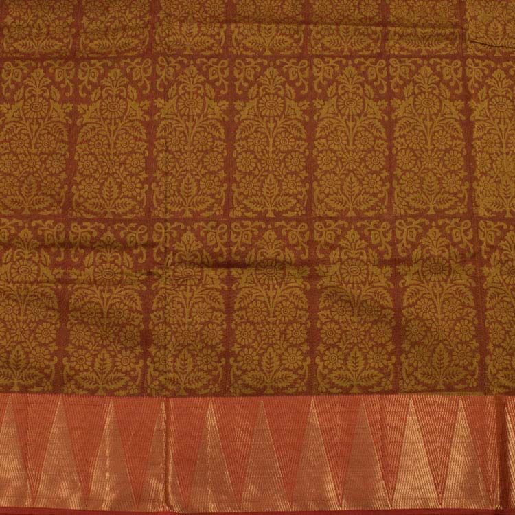 Hand Block Printed Maheshwari Silk Cotton Saree 10039557