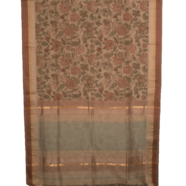 Printed Maheshwari Silk Cotton Saree 10046849
