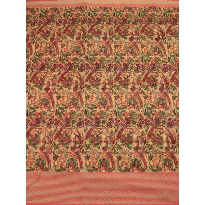 Printed Maheshwari Silk Cotton Saree 10046862