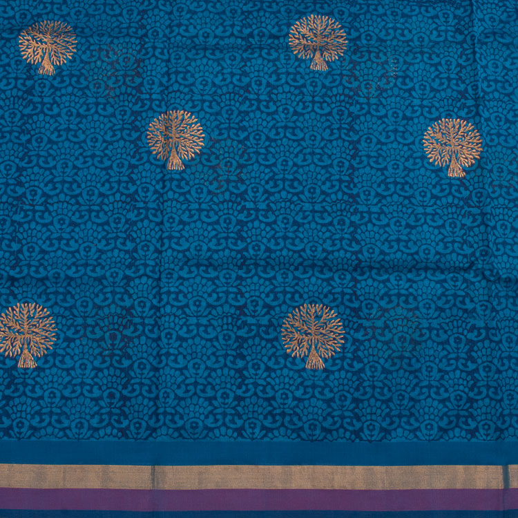 Printed Maheshwari Silk Cotton Saree 10046865