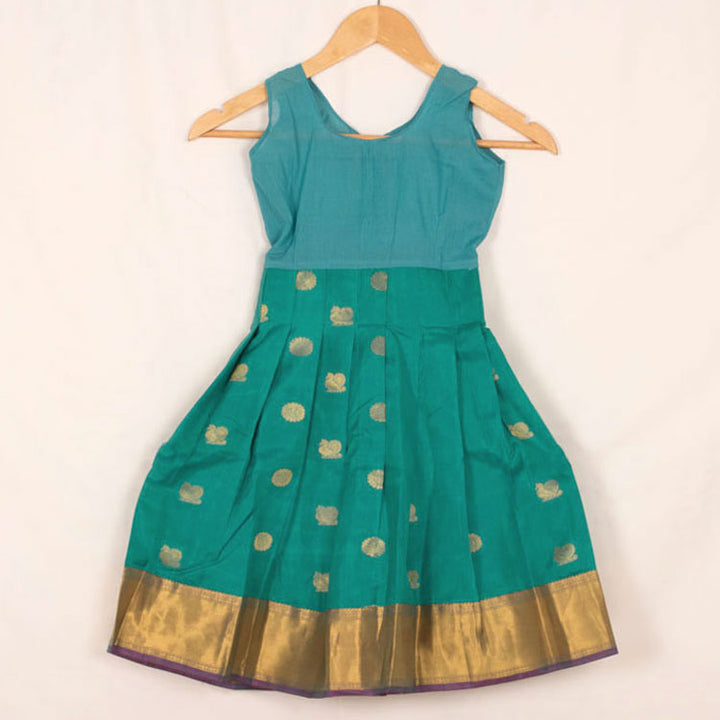 1 to 5 Yrs Size Pure Silk Kanchipuram Pattu Pavadai 10052911
