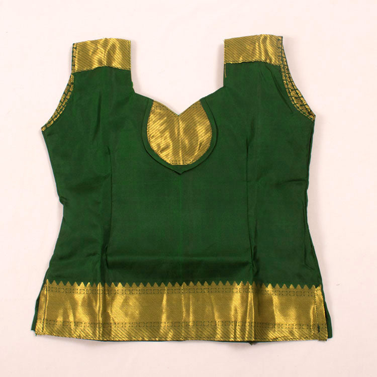 1 to 5 Yrs Size Pure Silk Kanchipuram Pattu Pavadai 10052916
