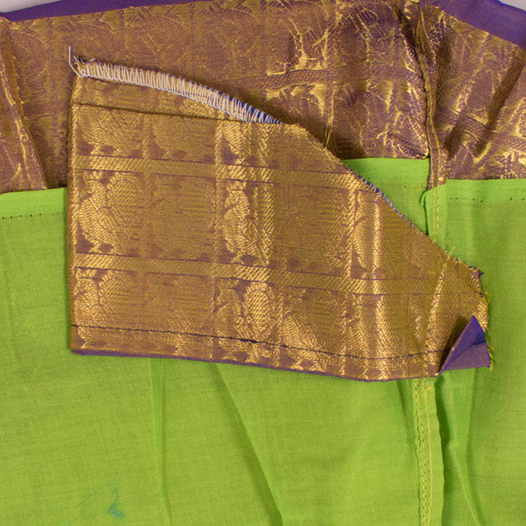 1 to 5 Yrs Size Pure Silk Kanchipuram Pattu Pavadai 10052927