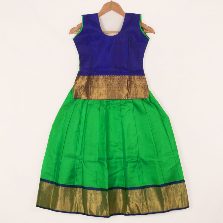 6 to 10 Yrs Size Pure Silk Kanchipuram Pattu Pavadai 10052935
