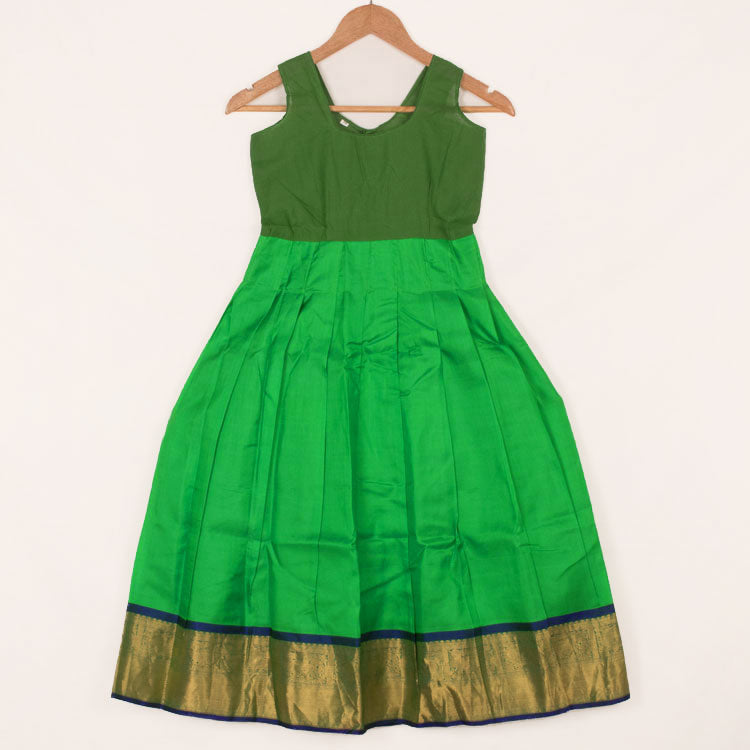 6 to 10 Yrs Size Pure Silk Kanchipuram Pattu Pavadai 10052935