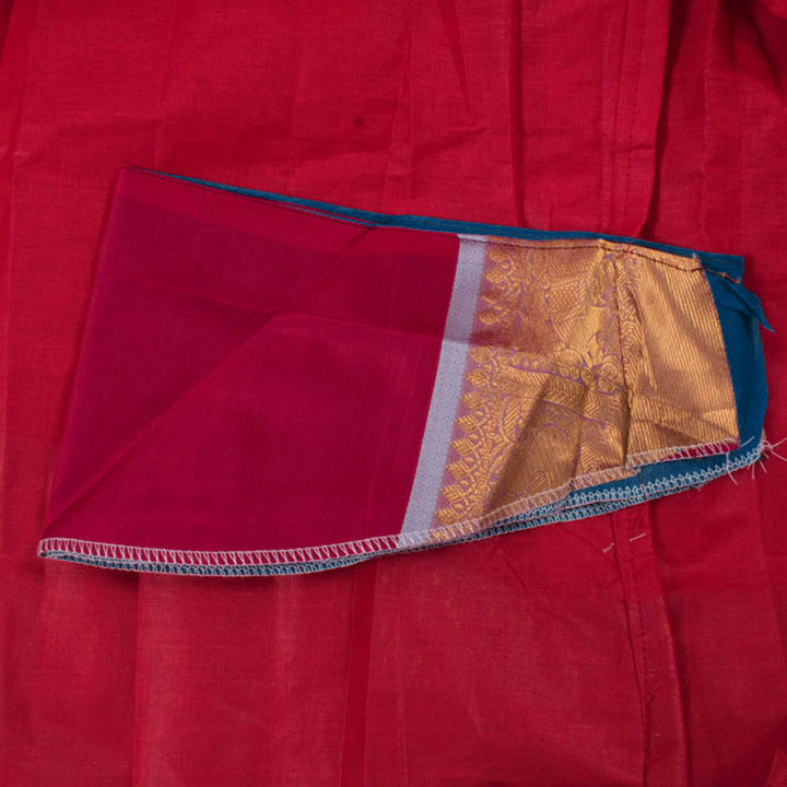 11 to 15 Yrs Size Pure Silk Kanchipuram Pattu Pavadai 10052937