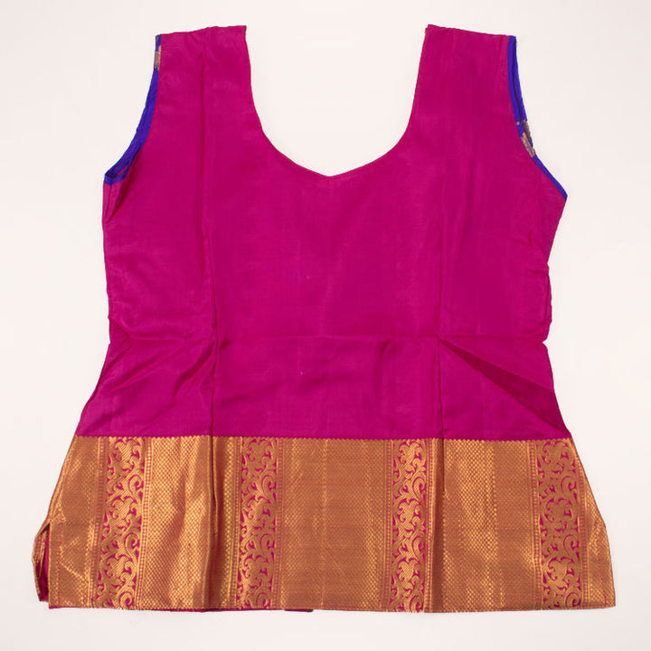11 to 15 Yrs Size Pure Silk Kanchipuram Pattu Pavadai 10052941