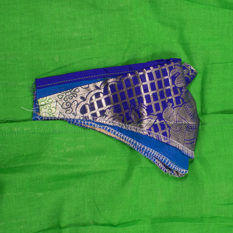6 to 10 Yrs Size Pure Silk Kanchipuram Pattu Pavadai 10052943