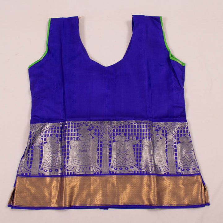 11 to 15 Yrs Size Pure Silk Kanchipuram Pattu Pavadai 10052944