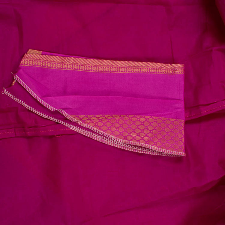 11 to 15 Yrs Size Pure Silk Kanchipuram Pattu Pavadai 10052950