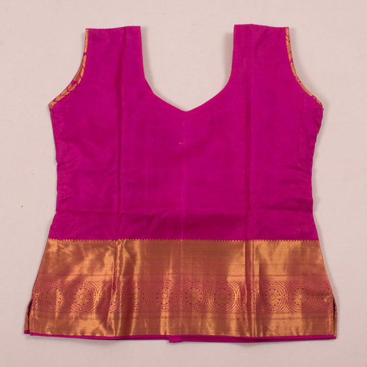 1 to 5 Yrs Size Pure Silk Kanchipuram Pattu Pavadai 10052960