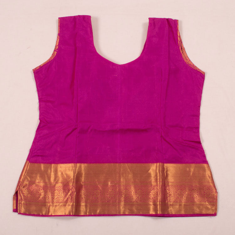 11 to 15 Yrs Size Pure Silk Kanchipuram Pattu Pavadai 10052962