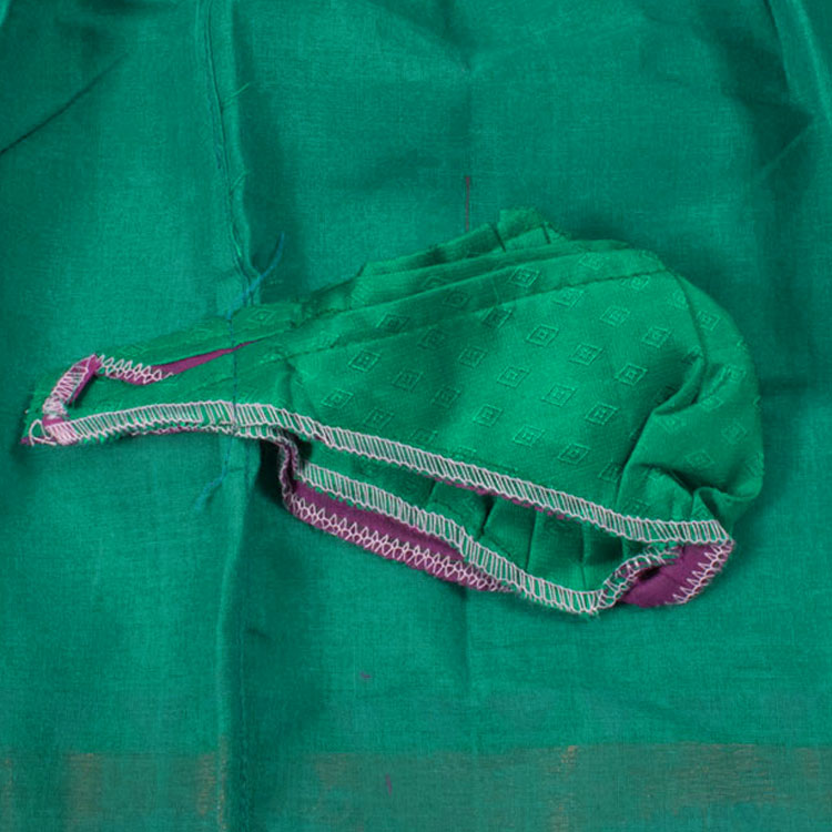1 to 5 Yrs Size Pure Silk Kanchipuram Pattu Pavadai 10052963