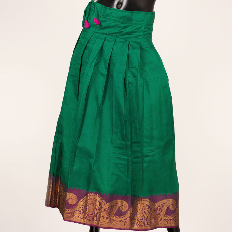 11 to 15 Yrs Size Pure Silk Kanchipuram Pattu Pavadai 10052965