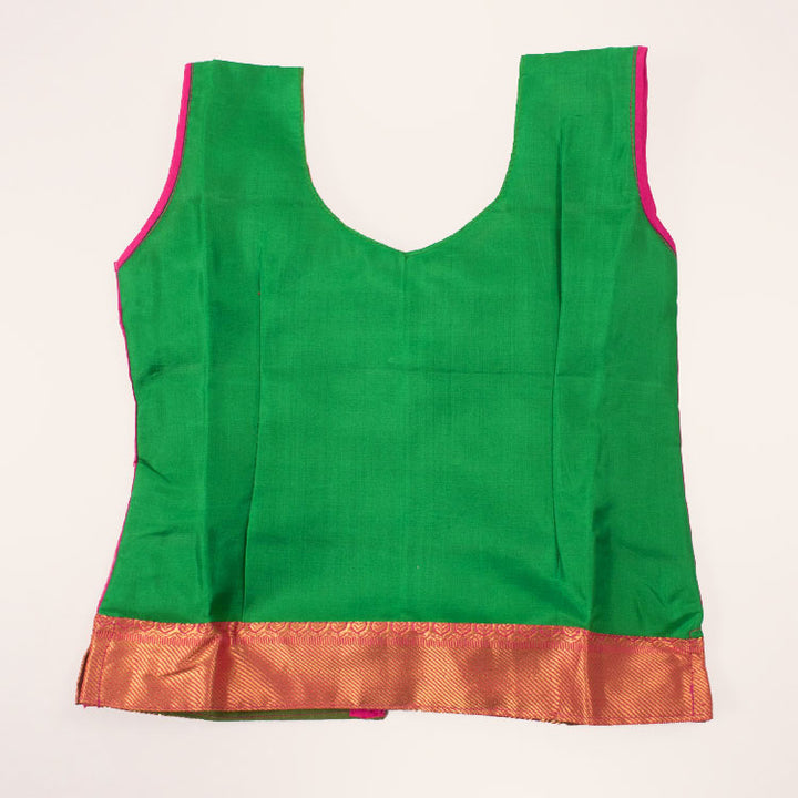 1 to 5 Yrs Size Pure Silk Kanchipuram Pattu Pavadai 10052968
