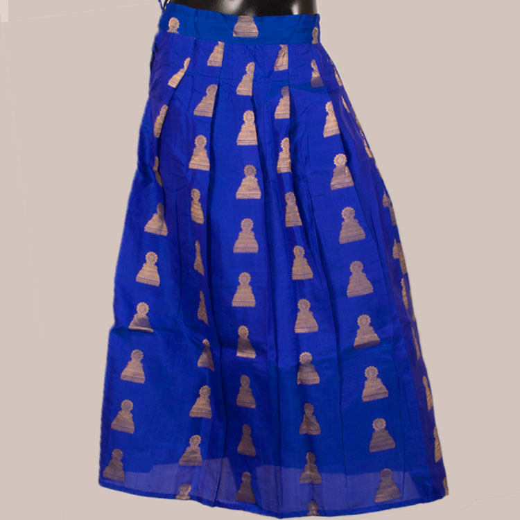 11 to 15 Yrs Size Pure Silk Kanchipuram Pattu Pavadai 10052971