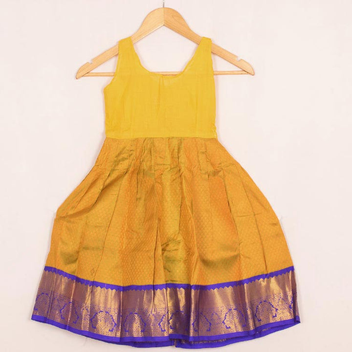 1 to 5 Yrs Size Pure Silk Kanchipuram Pattu Pavadai 10053074