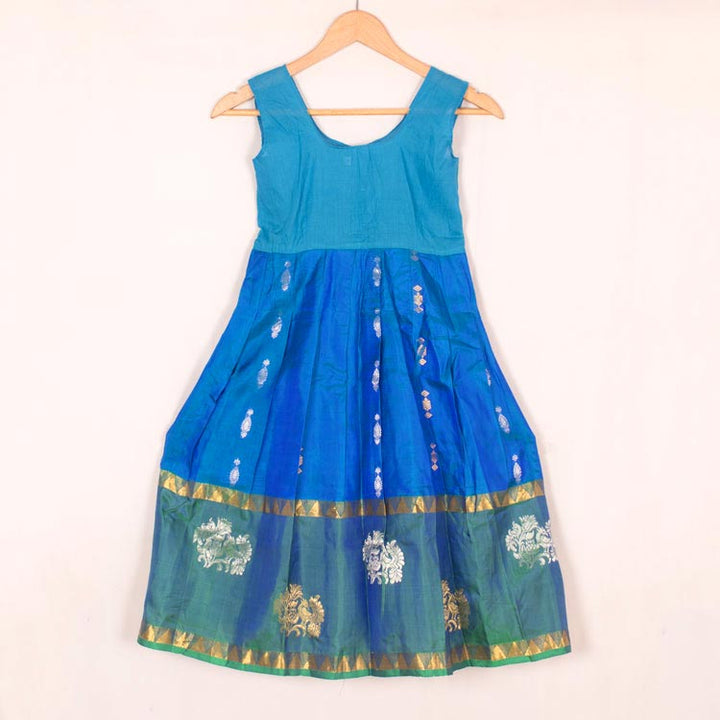 6 to 10 Yrs Size Pure Silk Kanchipuram Pattu Pavadai 10053084