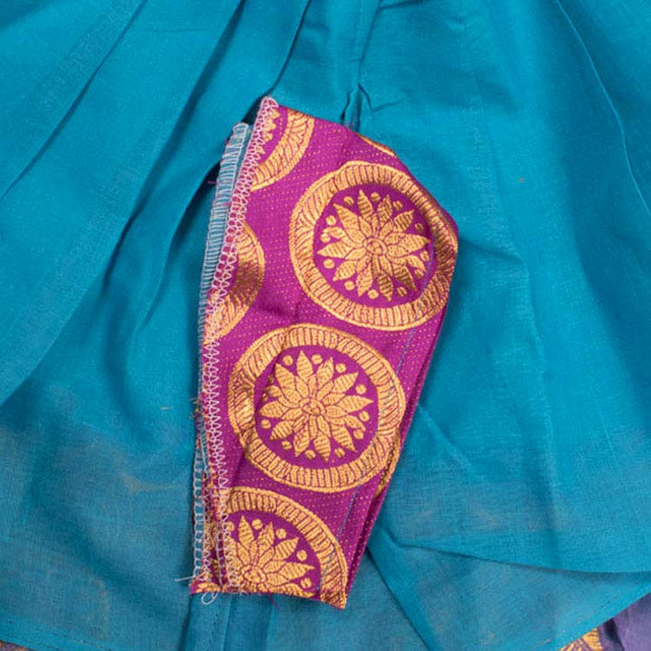 0 to 1 Yr Size Pure Silk Kanchipuram Pattu Pavadai 10053099