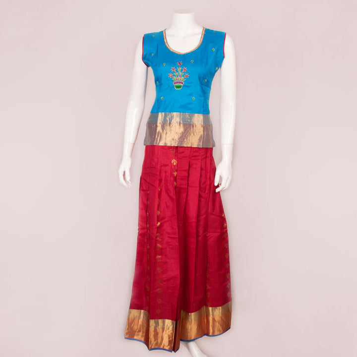 16 Yrs Size Pure Silk Kanchipuram Pattu Pavadai 10053104