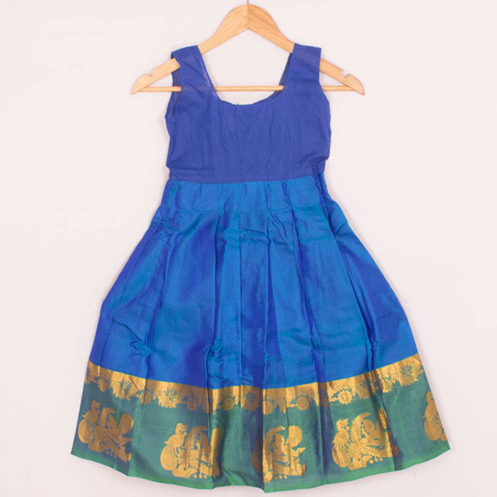 6 to 10 Yrs Size Pure Silk Kanchipuram Pattu Pavadai 10053106
