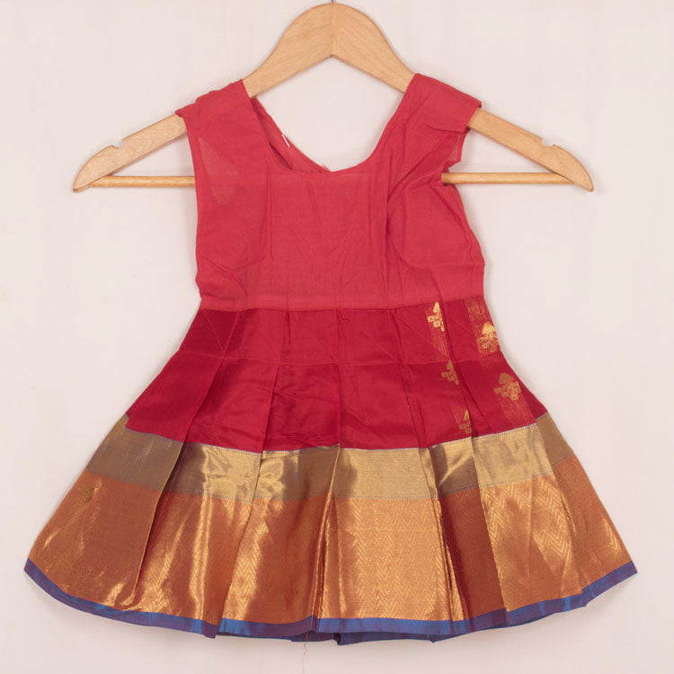 0 to 1 Yr Size Pure Silk Kanchipuram Pattu Pavadai 10053141
