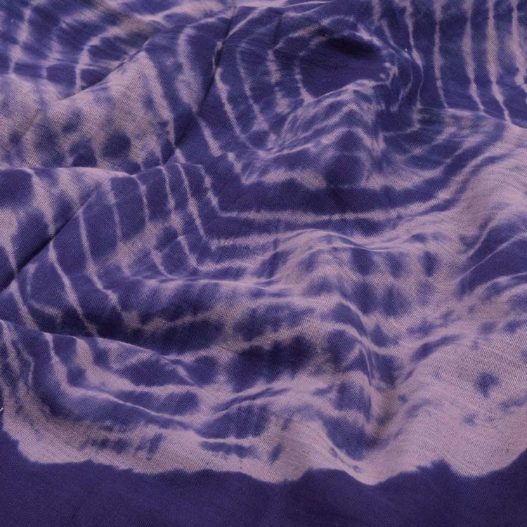 Shibori Dyed Cotton Saree 10015930