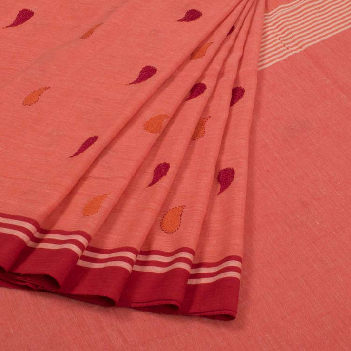 Kantha Embroidered Cotton Saree 10020107