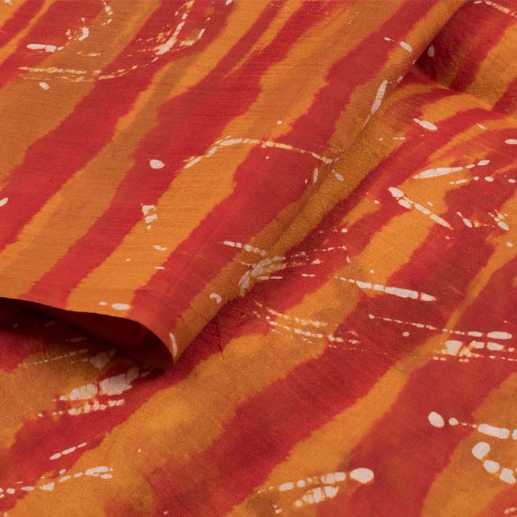 Batik Printed Silk Saree 10020117