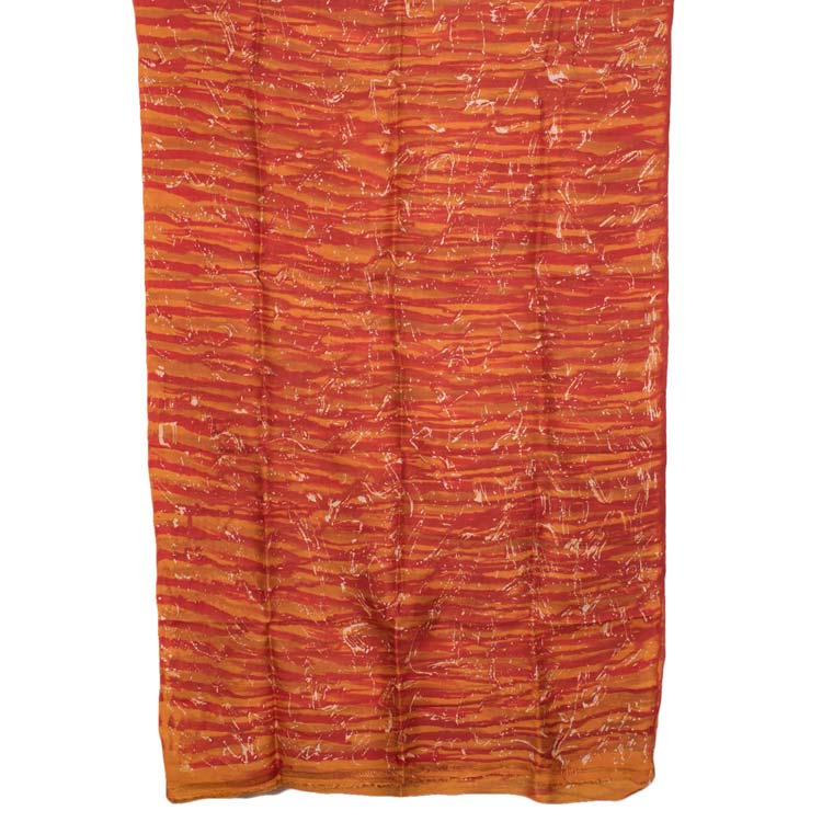 Batik Printed Silk Saree 10020117