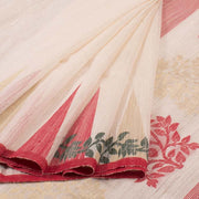 Handloom Jamdani Linen Silk Saree 10028715