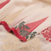 Handloom Jamdani Linen Silk Saree 10028715