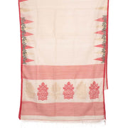 Handloom Jamdani Linen Silk Saree 10028715
