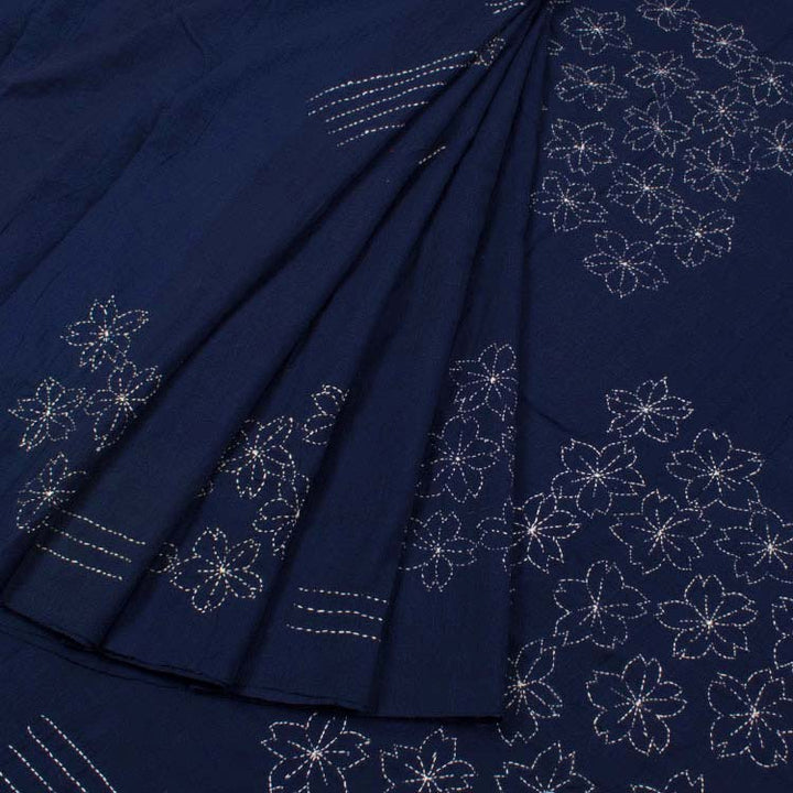 Kantha Embroidered Cotton Saree 10047604
