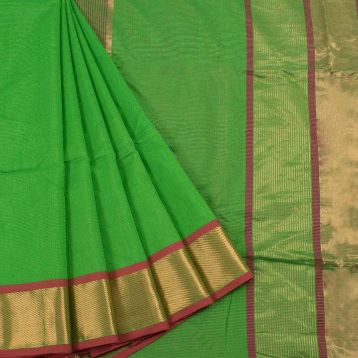 Handloom Maheshwari Silk Cotton Saree 10041699