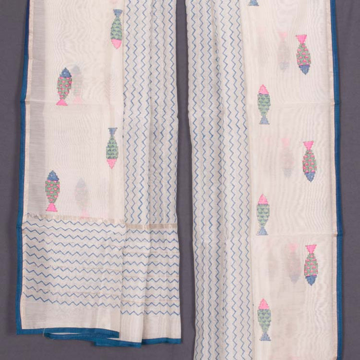 Fancy Printed Chanderi Silk Cotton Dupatta 10016717