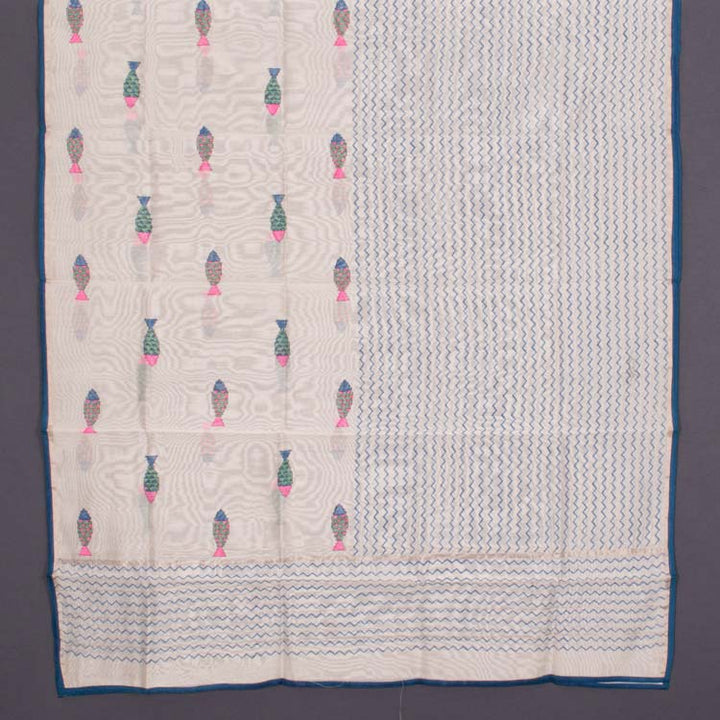 Fancy Printed Chanderi Silk Cotton Dupatta 10016717