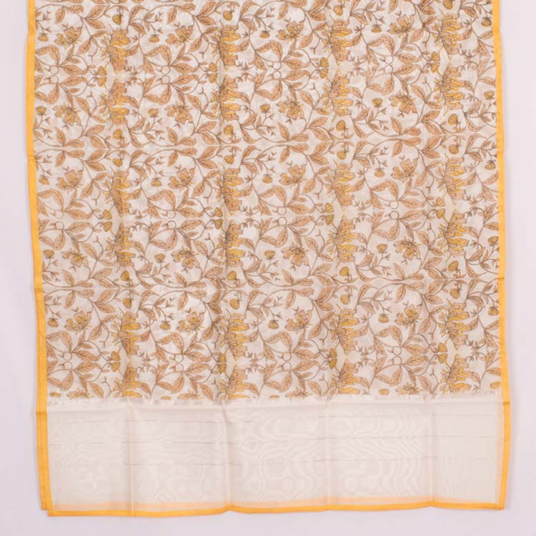 Fancy Printed Chanderi Silk Cotton Dupatta 10021641