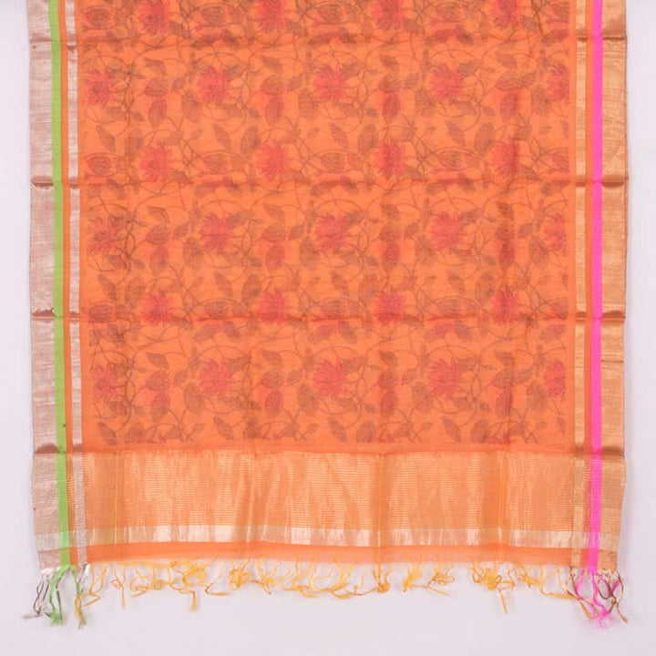 Fancy Printed Chanderi Silk Cotton Dupatta 10021771