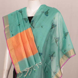 Fancy Printed Chanderi Silk Cotton Dupatta 10021868