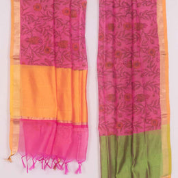 Fancy Printed Chanderi Silk Cotton Dupatta 10021875