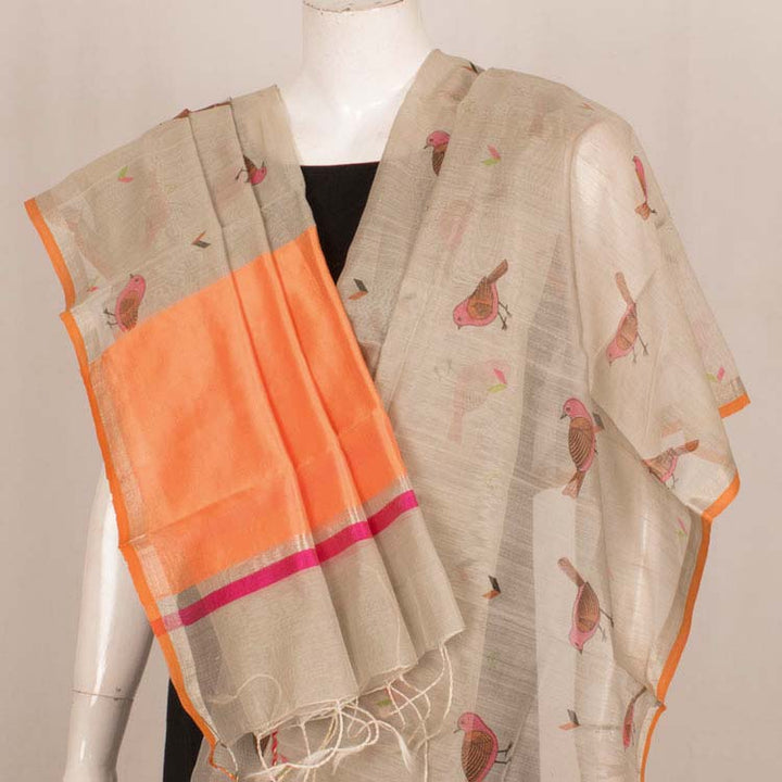 Fancy Printed Chanderi Silk Cotton Dupatta 10021878