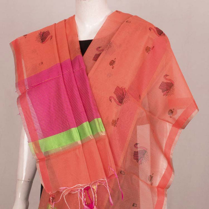 Fancy Printed Chanderi Silk Cotton Dupatta 10021883