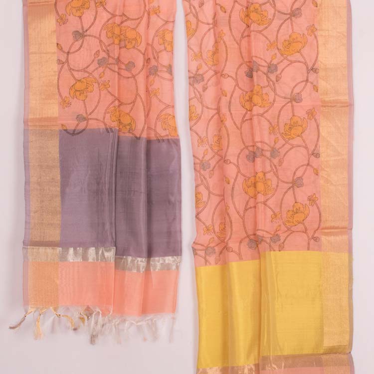 Fancy Printed Chanderi Silk Cotton Dupatta 10029396