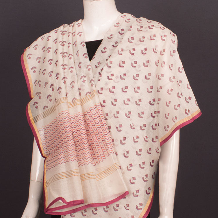 Fancy Printed Chanderi Silk Cotton Dupatta 10045921