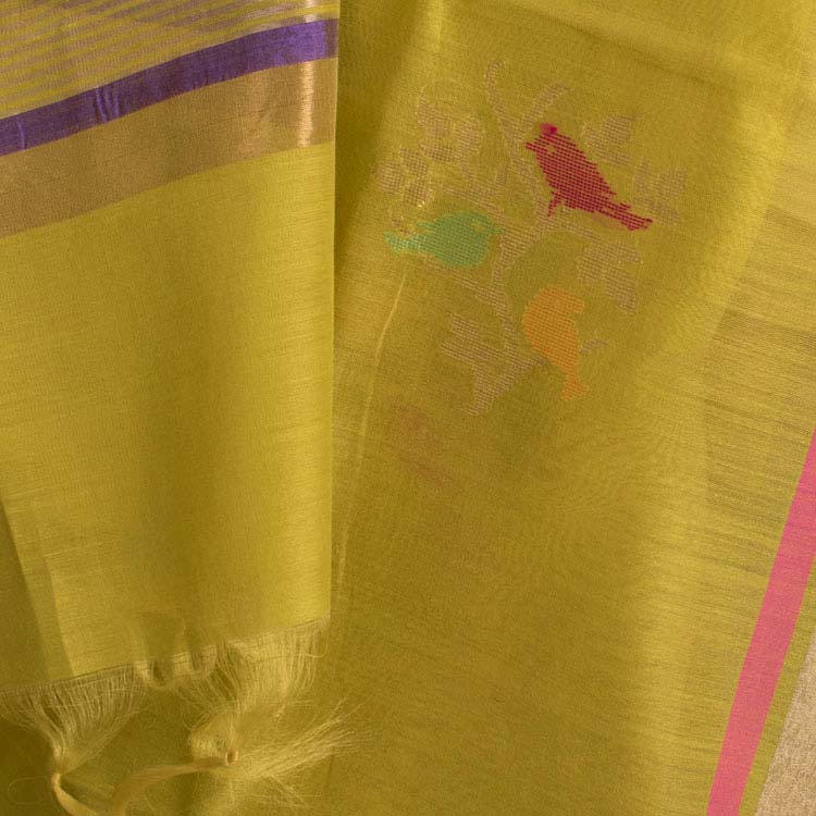 Handloom Chanderi Silk Cotton Dupatta 10045945